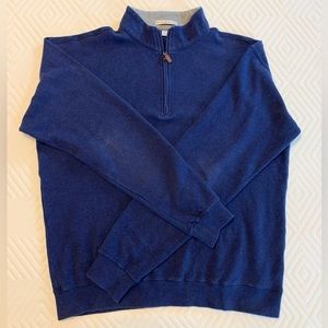 Peter Millar Melange Fleece Quarter Zip Pullover Sweater